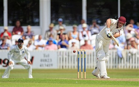 Andrew Strauss scores quick-fire half-century for Somerset against India in warm-up match at Taunton